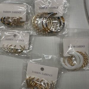 FA Gold and Pearl Earring Collection